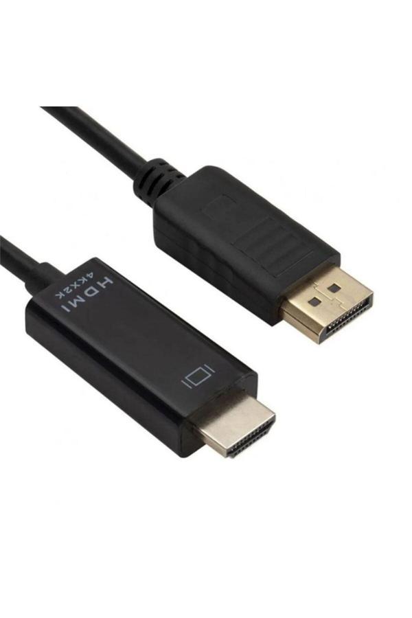 Dnr Bilişim Dp & Hdmı 4K Ultra Hd Displayport To Hdmi Kablo 1.8 Metre Altın Uç - Image 1