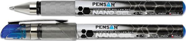 Pensan Nano Jel Roller Kalem 0,7 Mm Siyah Pe06020Rksı 12 Li (1 Paket 12 Adet) - Image 1