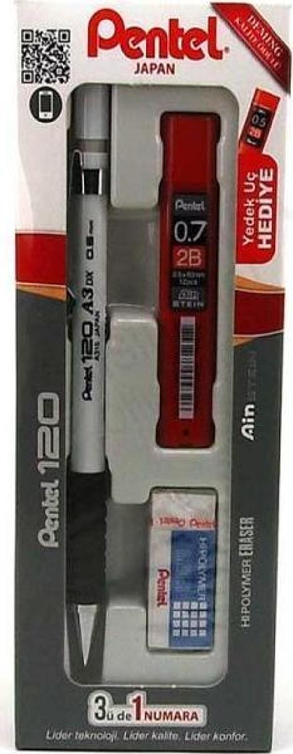Pentel 120A3 3 Lü Takım Versatil Kalem 0.7mm Karışık Renk Y-A-317-3-As - Image 1