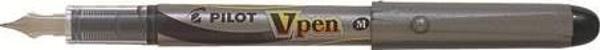 Pilot Vpen Dolma Kalem Silver Siyah Svp-4M-B 12 Li (1 Paket 12 Adet) - Image 1