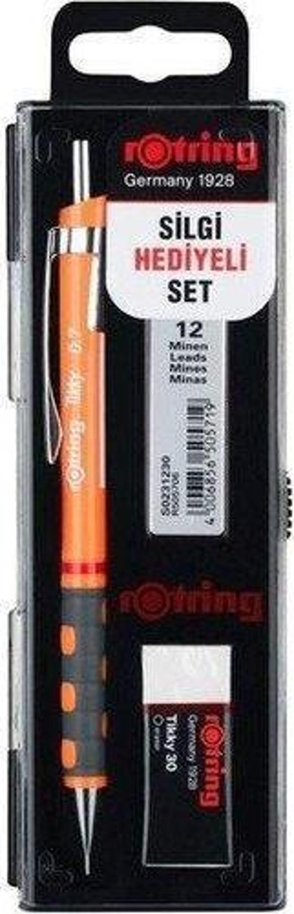 Rotring Okul Seti 0,7 Mm Neon Turuncu Versatil Kalem+Min Ro-Kk07-07-N.Turuncu - Image 1