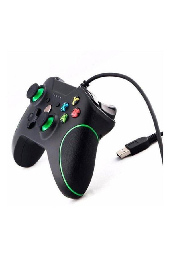 Dnr Bilişim Xbox One Çift Titreşimli Pc-Laptop Için Usb Kablolu Gamepad Oyun Denetleyicisi - Image 1