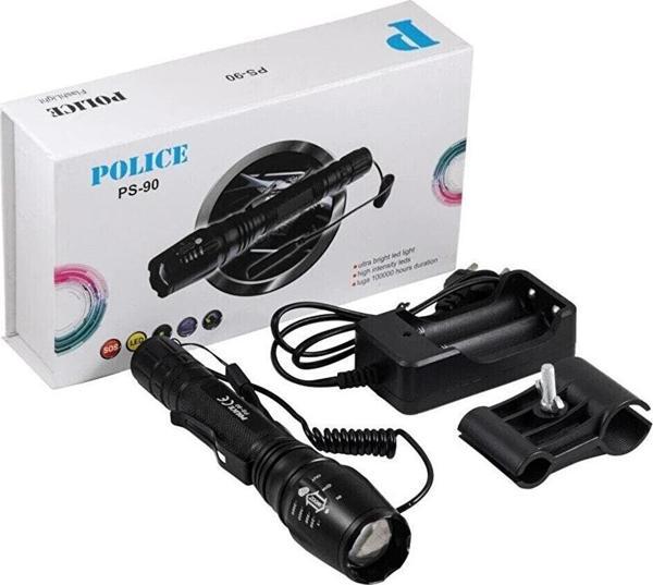 Police Ps-90 Cree T6 Led Şarjlı Tüfek Feneri - Image 1