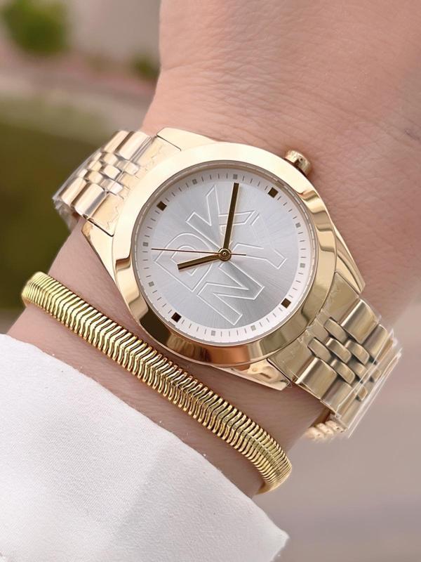 DKNY Çelik Kasa Ve Kordon 5 Atm Suya Dayanıklı 2 Yıl Garantili Kadın Kol Saati+Bileklik DKNY.0045.2 - Image 1