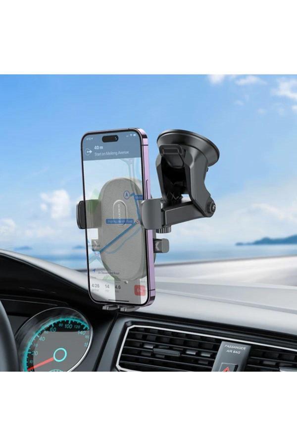 Borofone Profesyonel Araç İçi Telefon Tutucu Vantuzlu Model Güçlü Tutucu Torpido Üstü Veya Cam Montaj Bh93 - Image 1