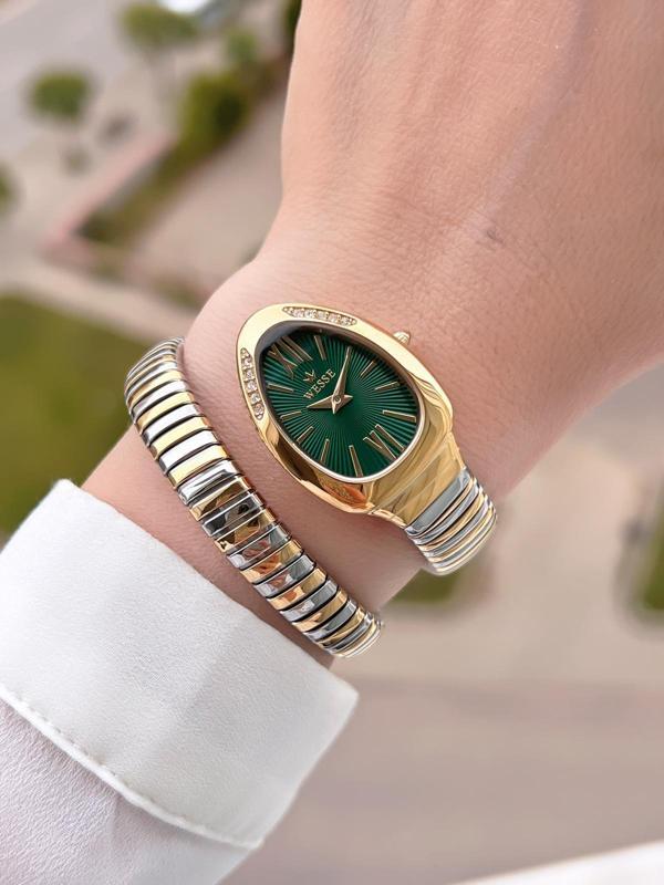 Wesse Yılan Tasarım Sarmalı Kordon 2 Yıl Garantili 3 Atm Suya Dayanıklı Kadın Kol Saati BWWL.1150.02 - Image 1