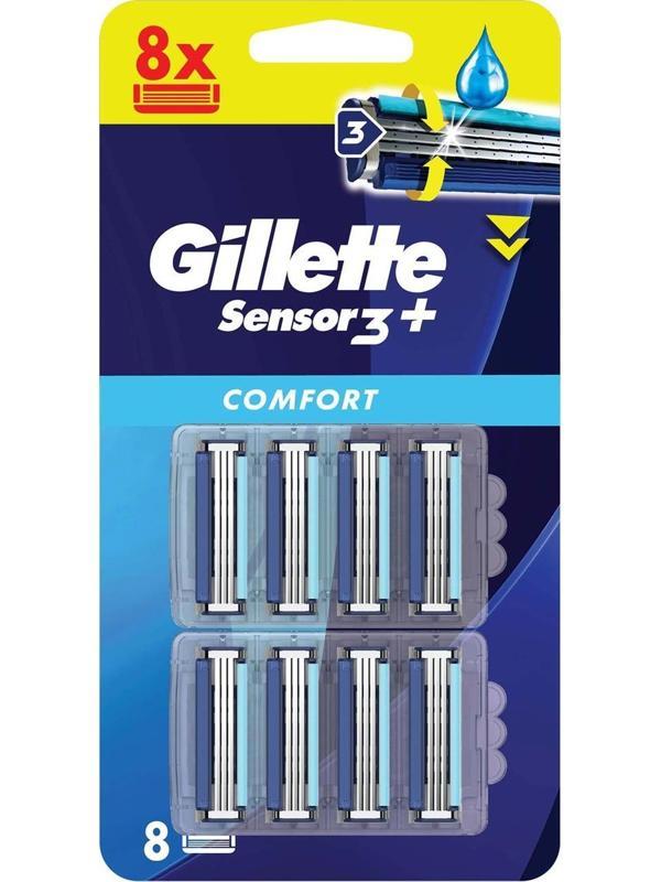 Gillette Sensor 3 Plus Comfort Yedek Bıçak 8li-2 Adet - Image 1