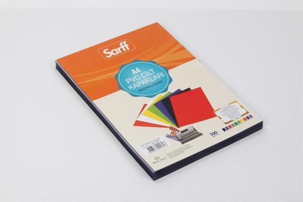 Sarff A-4 Cilt Kapağı 160 Micron Şeffaf 100 Lü (1 Paket 100 Adet) - Image 1