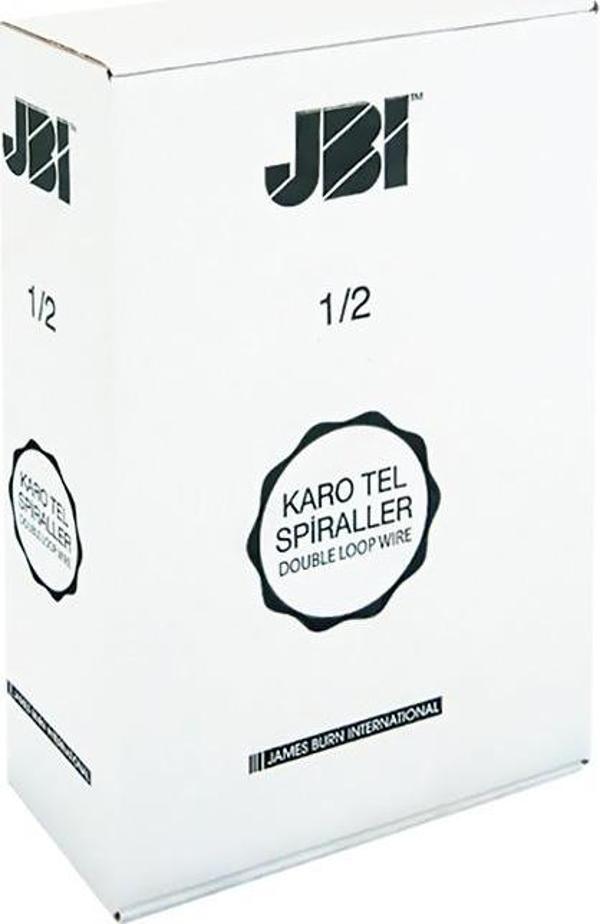 Sarff Tel Spiral Jbı Karo 1-2" Beyaz 50 Li (1 Paket 50 Adet) - Image 1