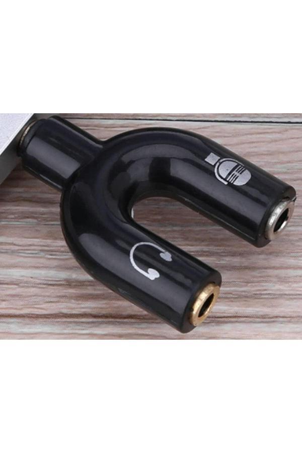 Dnr Bilişim Mikrofonu Ve Kulaklık Ayırıcı  Telefon /Laptop/Pc  3.5Mm Jack Mikrofon Kulaklık Çevirici Çoklayıcı - Image 1