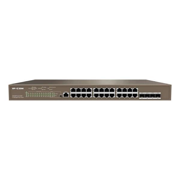 IP-COM G5328P-24-410W 24GE PoE Port ( 370W), 4xSFP L3 Cloud Yönetilebilir Switch - Image 1
