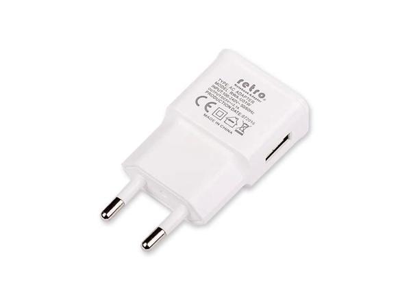 RETRO 5V 2.1A iPad, Tablet, Telefon USB Şarj Adaptörü - Beyaz - Image 1