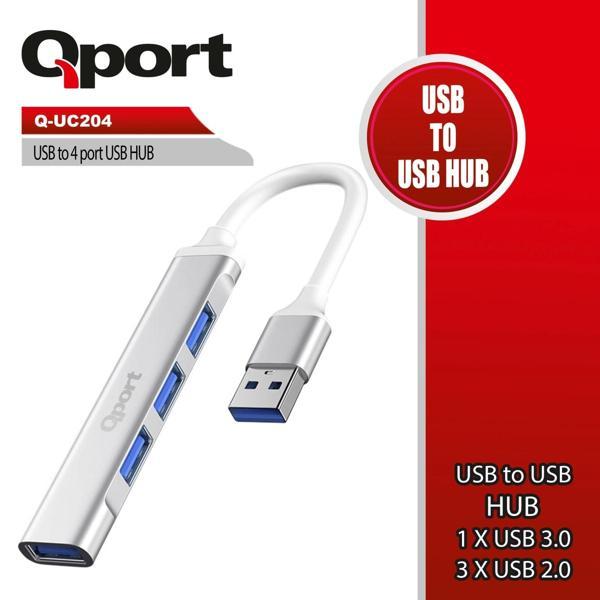 QPORT Q-UC204 USB TO 4 PORT USB ÇOKLAYICI - Image 1