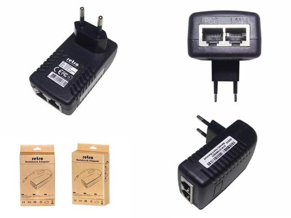 RETRO 24V 1A 24W Gigabit POE Adaptör + Injector - Image 1