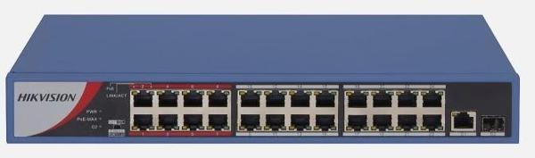 HIKVISION DS-3E0326P-E/M(B) 24xFE+1xGE-1GE/SPF 240W POE SWITCH - Image 1