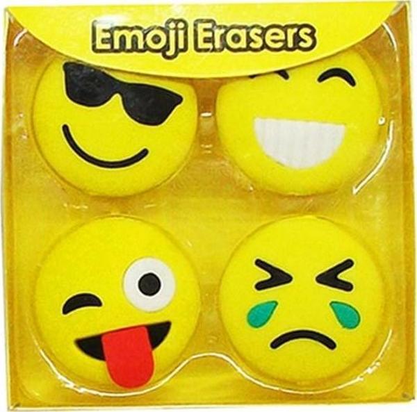 TK Taros Vintage Label Emojili Silgi 4 Lü Paket - Image 1