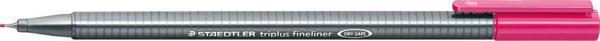 Staedtler 334-20 Fineliner Keçe Uç Kalem  Triplus Üçgen 0.3 MM Magenta Eflatun (10 Lu Paket) - Image 1