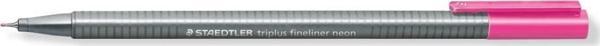 Staedtler 334-221 Fineliner Keçe Uç Kalem  Triplus Üçgen 0.3 MM Neon Pembe 10 Lu (1 Paket 10 Adet) - Image 1