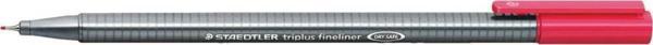 Staedtler 334-23 Fineliner Keçe Uç Kalem  Triplus Üçgen 0.3 MM Bordo-Kırmızı 10 Lu (1 Paket 10 Adet) - Image 1