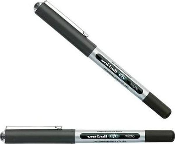 Uni-Ball Roller Kalem 10 Eye Broad Jel Bilye Uç İmza Kalemi 1.0 Mm Siyah UB-150 (12 Li Paket) - Image 1