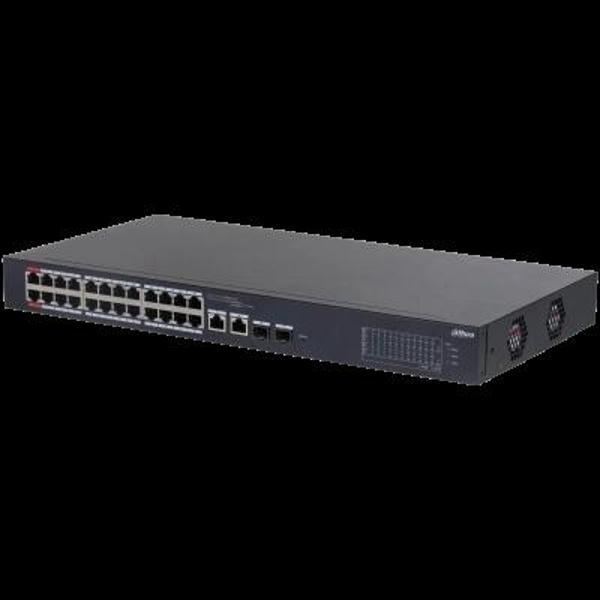 DAHUA DH-CS4226-24ET-240 24 PORT 24XFE-2XGE/SFP YÖNETİLEBİLİR 240W POE SWİTCH - Image 1