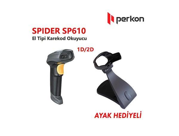 PERKON SPIDER SP610 USB 1D-2D (Karekod) Okuyucu (Ayak Dahil) - Image 1