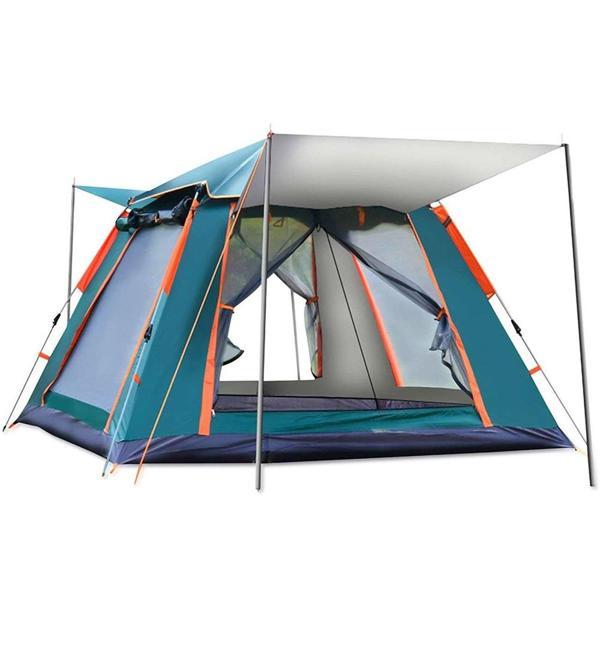 Tenteli 6 Kişilik Otomatik Çadır 240x240x155 cm Çadır Çantalı Çadır - Sineklikli Çadır - Image 1