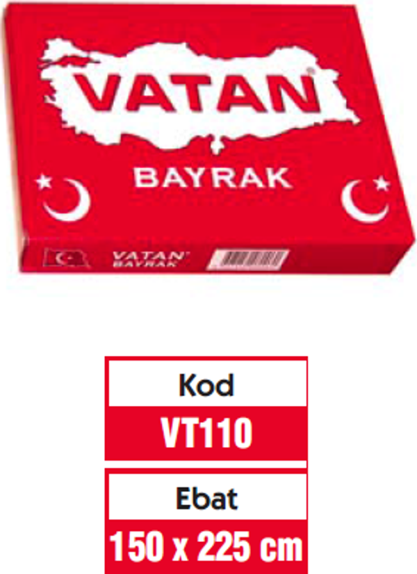 Vatan Türk Bayrağı 150X225 Cm Vt-110 - Image 1