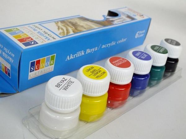 Südor Akrilik Boya Seti 6X15 Ml Sd-121 - Image 1