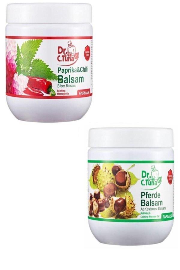 Kfchome Dr. C. Tuna Biberli Masaj Jeli 500 Ml Ve At Kestanesi Masaj Jeli 500 Ml - Image 1