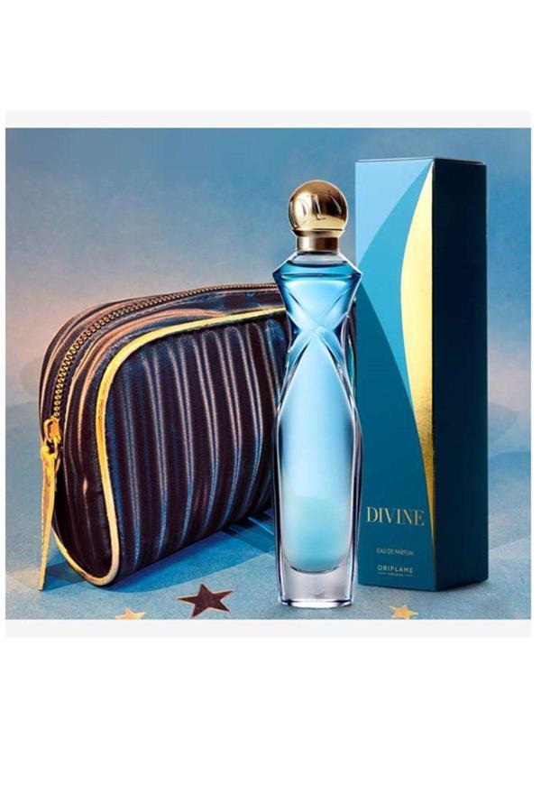 Oriflame Divine Edp Kadın Parfümü 75 Ml + Makyaj Çantası - Image 1