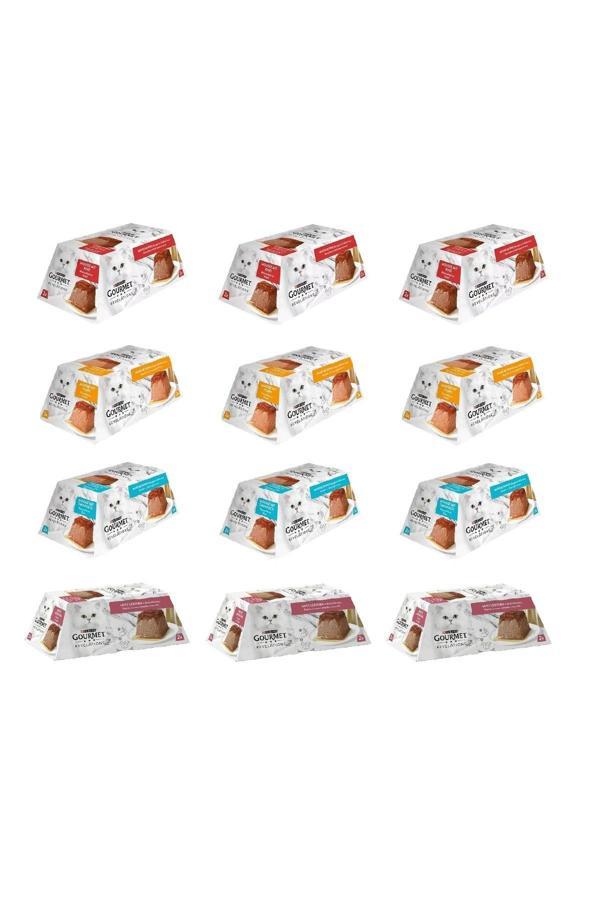 Gourmet Revelations Mousse 4 Çeşit Kedi Konservesi 2 X 57 Gr. 12 Li Paket - Image 1