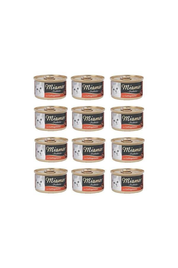 Miamor Ciğerli Kedi Konserve Yaş Mama 85 Gr (12 Adet) - Image 1