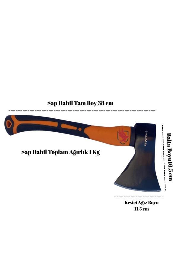 Yapar Fiber Saplı Dövme Çelik Kamp Baltası Y. 800 Gr - Image 1