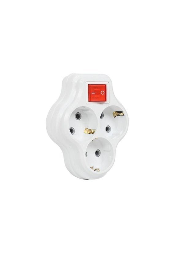 (F334) 3' LÜ ANAHTARLI GOLYAT FİŞ PRİZ - Image 1
