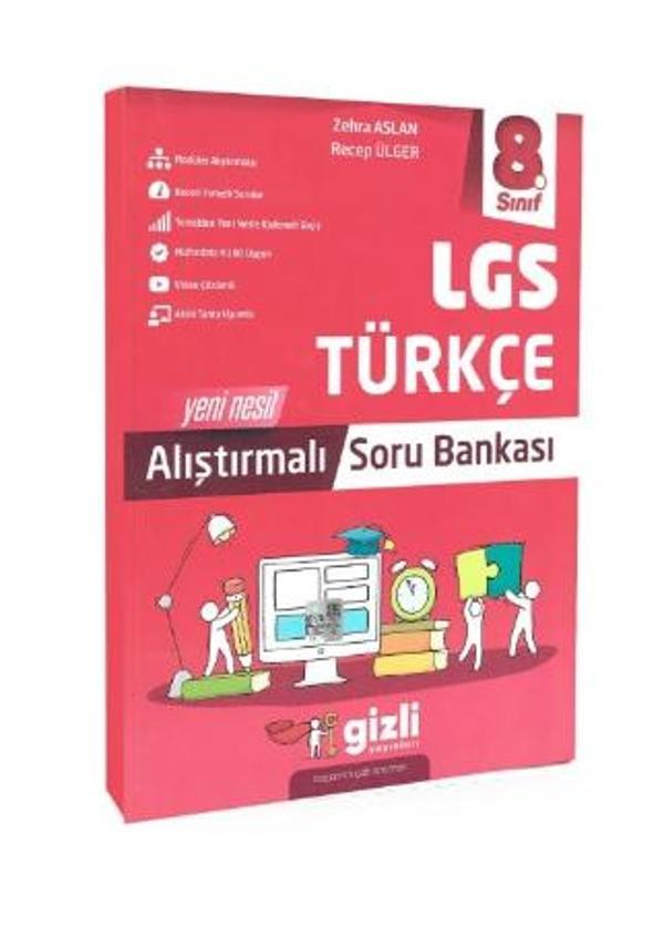 Gizli Yayınları 8. Sınıf Türkçe Alıştırmalı Soru Bankası - Gizli Yayınları - Image 1
