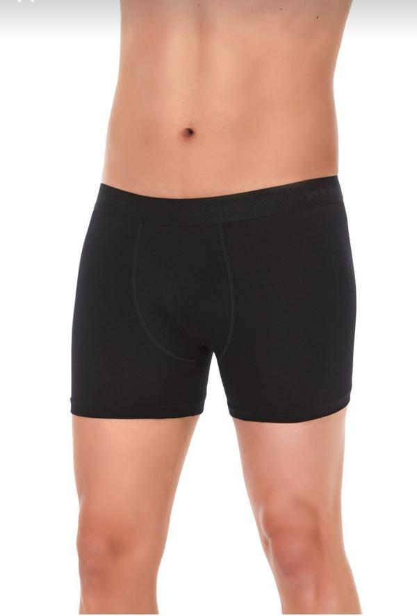 YILDIZ 40 ERKEK MODAL LİKRALI BOXER SİYAH 10 ADET - Image 1