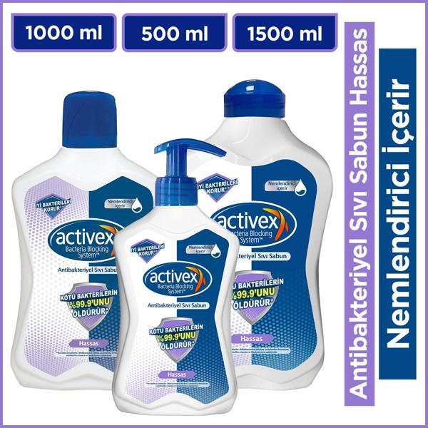 Activex Sıvı Sabun Hassas 1,5 LT + 1 LT + 500 Ml - Image 1