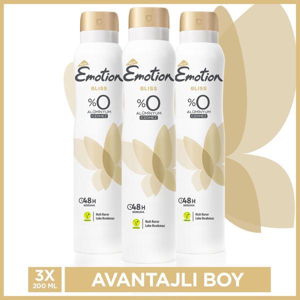 Emotion Bliss Kadın Deodorant 3x200 Ml - Image 1