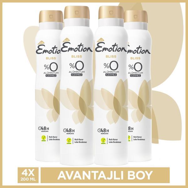 Emotion Bliss Kadın Deodorant 4x200 Ml - Image 1