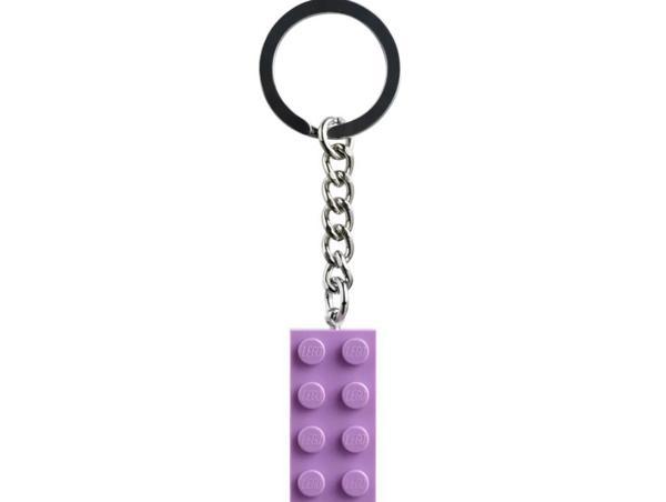LEGO 854304 Orta Lavanta 2x4 Saplamalı Anahtarlık - Image 1