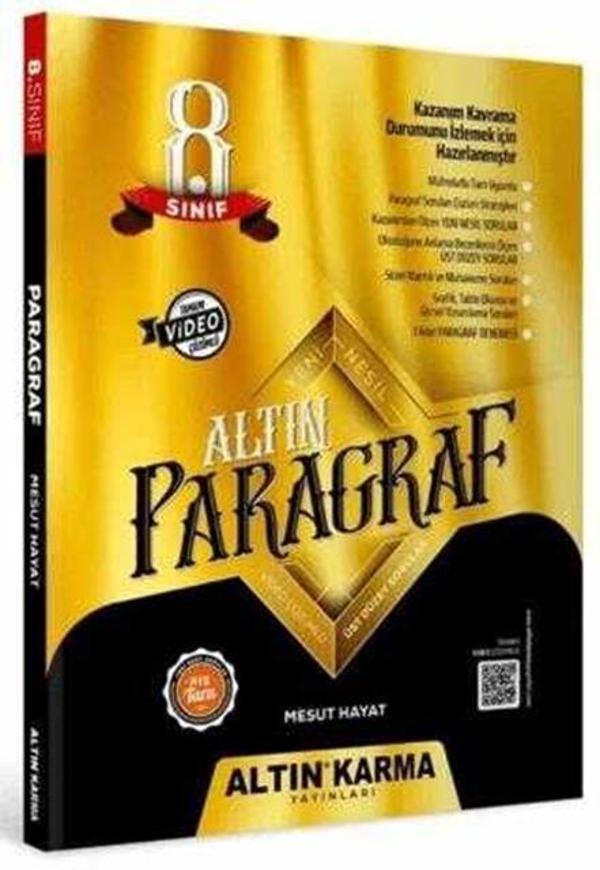 8. Sınıf LGS Paragraf Soru Bankası Altın Karma Yayınları - Altın Karma Yayınları - Image 1