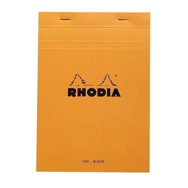 Rhodia Basics A5 80yp Üstten Zımbalı Çizgisiz Blok Turuncu / 16000 - Image 1