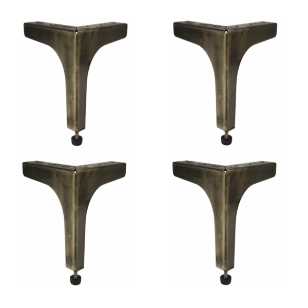 4 Adet Klas Ayak Metal 17 cm Antik Mobilya Koltuk Ayağı  - Image 1