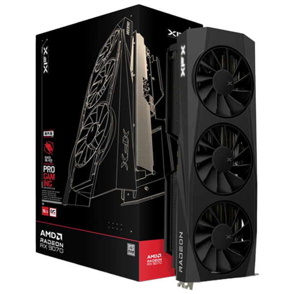 XFX QuickSilver Radeon RX 9070 OC Gaming 16GB GDDR6 256 Bit Ekran Kartı-RX-97QICKBB9 - Image 1
