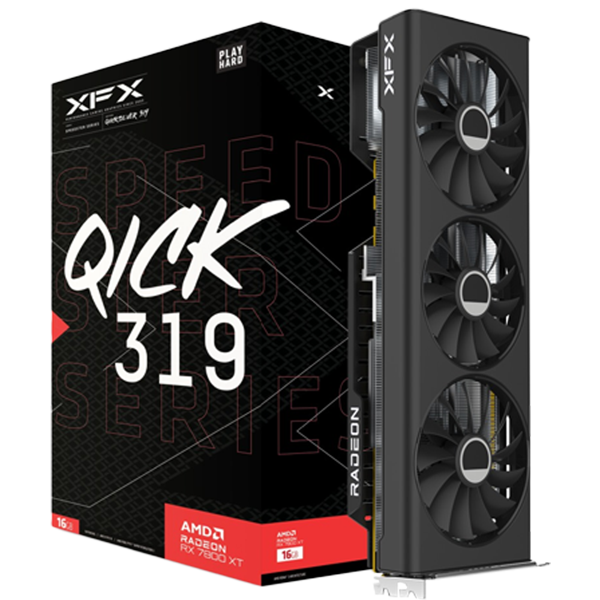 XFX Speedster QICK Radeon RX 7800 XT 16GB RX-78TQICKF9 GDDR6 256 Bit Ekran Kartı - Image 1