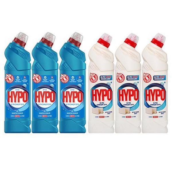 HYPO ULTRA ÇAMAŞIR SUYU 3 OKALİPTUS VE 3 BEYAZ SABUN 750 GR X 6 ADET - Image 1