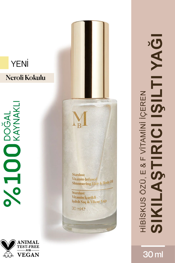 Stardust Vitamin İçerikli Işıltılı Saç ve Vücut Yağı Neroli 30 mL - Image 1