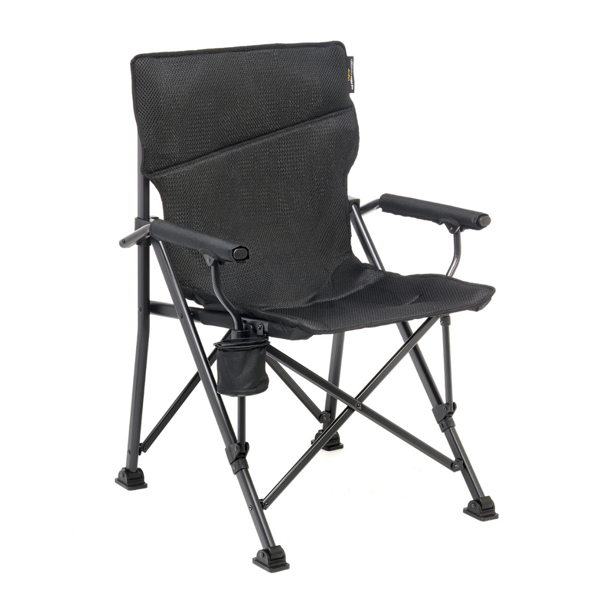Uquip Roxy Comfort+ Black Edition Yüksek Konforlu Katlanır Kamp Sandalyesi - Image 1