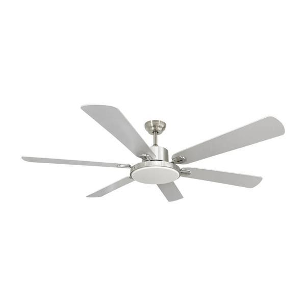 Dlc Grecale Bakır Motor 148cm Led Tavan Vantilatörü Mat Krom - Image 1